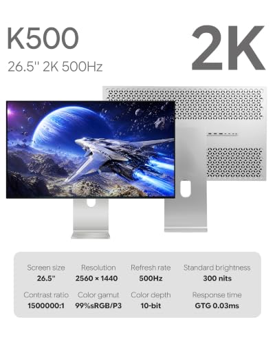 Image of K500 27 inch 2K 500Hz QD-OLED Gaming Monitor (Honeycomb - Without Stand)