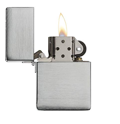 Zippo 1935 Replica Brushed Chrome without Slashes Pocket Lighter