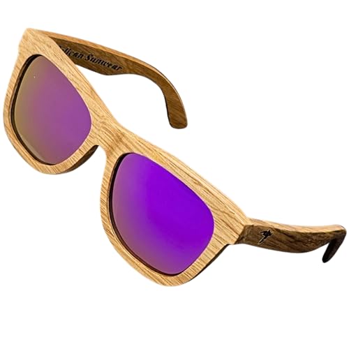 Image of Wood Sunglasses | Polarized | Vintage Wooden Frame | 100% UVA /UVB Protection | Bamboo Case | Men Women