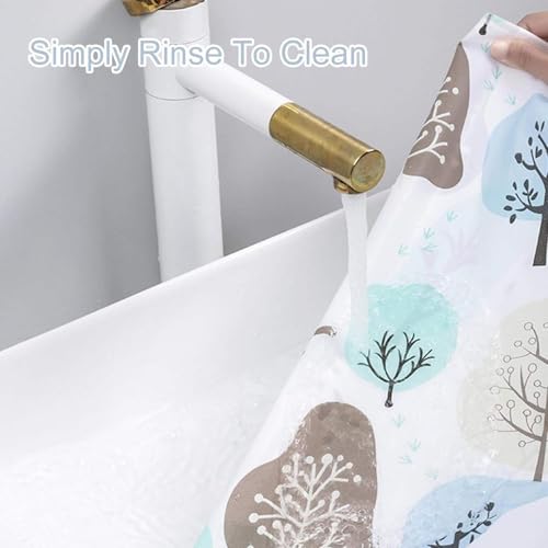 Image of Waterproof & Dust-Proof Washing Machine Cover,Top Load Washing Machine Cover for Lg,Samsung,Godrej, Whirlpool,6Kg,6.5Kg,7Kg & 7.5Kg,Colorful Trees (60 x 63 x 87 cms)