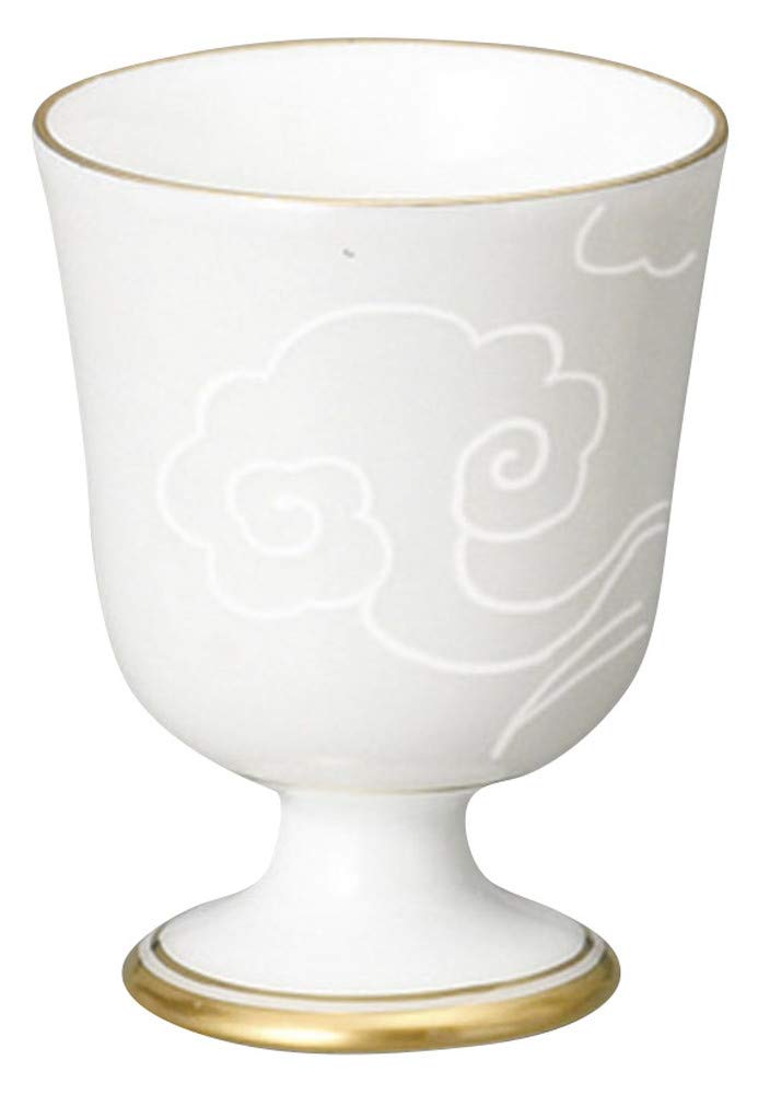 Amazon｜白磁 瑞雲馬上杯(小) [ 6 x 7.8cm・87cc 83g ] [ 酒器] | 飲食