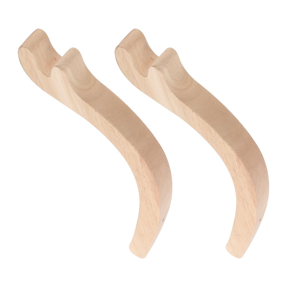 Confezione da 2 Ganci per Piante sospese in Legno con Staffa per Appendere vasi di Fiori, Ganci per cesti in Legno per Interni ed Esterni, Porta Piante da Giardino, Decorazione per la casa
