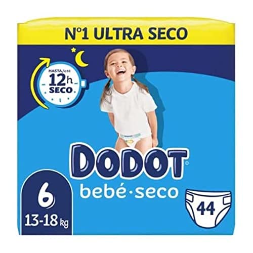 Pañal marca Dodot. Modelo BEBE SECO T-6 13-18KG. 44UD