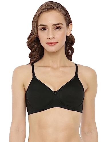 Image of Macrowoman W-Series Essential 24x7 Comfort Bra for Women in Cotton Poly Fabric, Seamless Wire-Free with Adjustable Straps