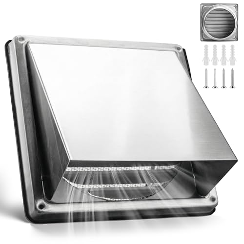 Grille d'aération inox 125 mm contre l'humidité du garage et les insectes - 2