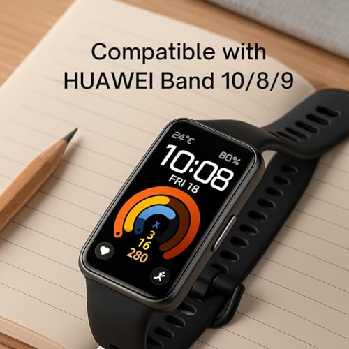 Image of Kapture Straps Compatible with Huawei Band 10 /8 /9, Huawei band 9 Strap TPU Watch Straps - Quick Release Watch Bands Soft Waterproof Watch Strap for Men Women