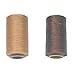 Chiloskit 2 pcs 220YD Leather Sewing Waxed Thread Cord 150D Hand Stitching Cord for LeatherCraft DIY (Deep Brown&Light Coffe)