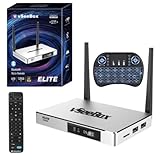 vSeeBox Elite 2023 Android 10 OS TV Box - 4GB DDR3 RAM, 128GB eMMC, WiFi, Upgraded Bluetooth Voice Remote, High-Performance Media Streaming