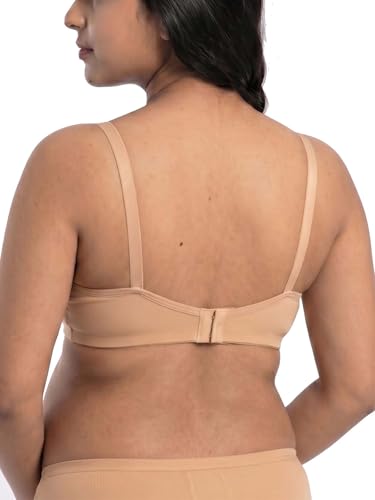 Image of Inner Sense Organic Cotton Bamboo Nursing Bra for Women I High Coverage Feeding Bra I Lightly Padded Maternity Wear with Wirefree Design and Thin Strap Sling