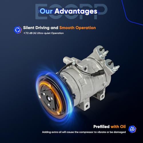 Image of ECCPP AC Compressor Fit for Ford Escape for Mazda Tribute 3.0L 2008-2012 Fast Cooling Air Conditioning Compressor
