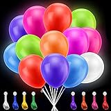 luz led para globos 🎈【Fácil de usar】Simplemente saque la flecha transparente, el globo se iluminará, puede expandirlo con aire o helio, puede levitar el globo en el techo, decorar perfectamente su fiesta.
