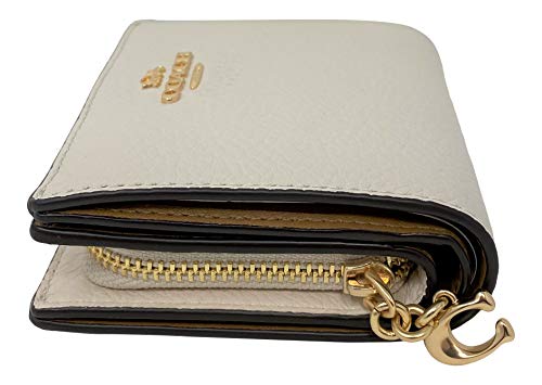 Coach Pebble Leather Snap Wallet Chalk Style No. C2862 #TOP2