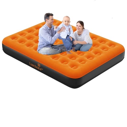Luxchoice Cama de Aire Camping Colchón Inflable Autoinflable con Bolsa de Viaje Bomba Portátil Recargable para Invitados En El Viajes Camping o en Casa