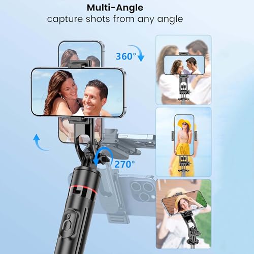 Image of Kratos K16 70 inch / 180 CM Long Selfie Stick, Pop Up Auto Open Tripod 360 Rotatable, Long Extendable Bluetooth Mobile Tripod with 1 /4 inch Screw for Mobile Phone Camera Gopro Vlogging YouTube Travel