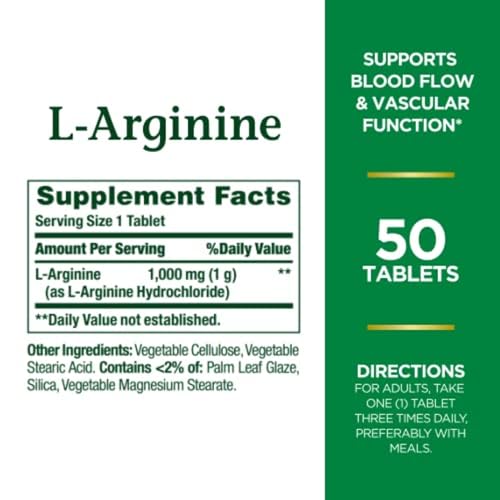 Nature'S Bounty 7760 L-Arginine, Supports Blood Flow And Vascular Function thumb #1