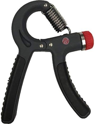 BALLY TOTAL FITNESS Adjustable Hand Grip Exerciser, Charcoal/Black