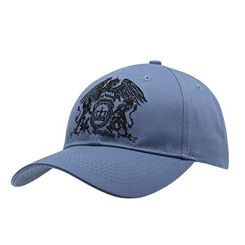 Queen Classic Rock And Roll Music Band Adjustable Men Women Baseball Cap (Black Classic Crest Denim Blue) #TOP5