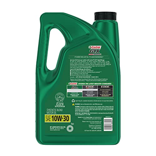 Castrol 03110 Gtx High Mileage 10W-30 Motor Oil - 5 Quart #TOP1