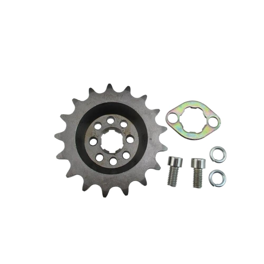 Set Pignone Anteriore Spostato +15mm 420-17T Compatibile Con Bici Trail Monkey