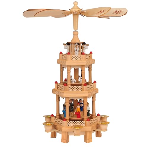 Spielwerk German Christmas Pyramid 3-Storey