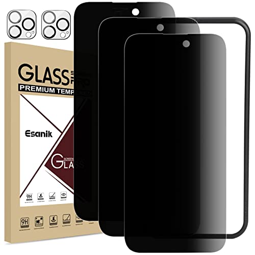 Inskin Vetro Temperato Anti-Spia Per IPhone 14 Pro 6,1 Pollici - 2 Pezzi Con Strumento Allineamento, 9H - 2