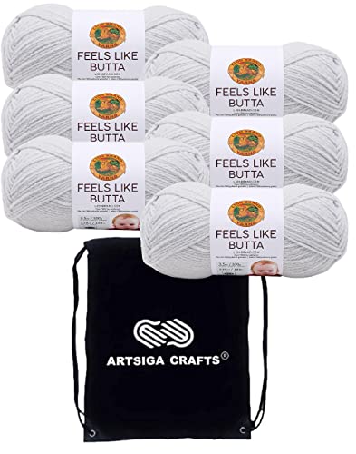 Image of Lion Brand Yarn Feels Like Butta 215-149 Pale Grey