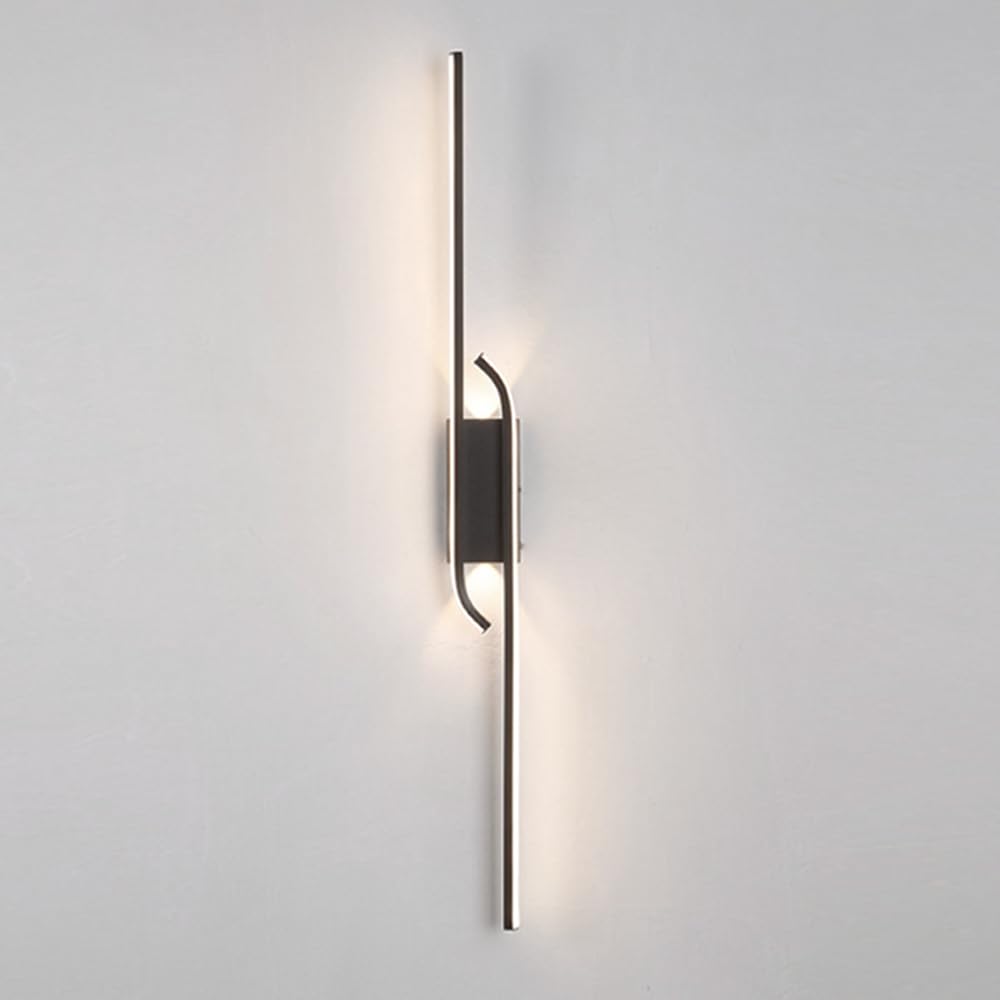 Aplique de pared lineal LED para pasillos estrechos, lámpara ultrafina que ahorra espacio