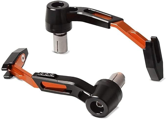 GadiBike Bike Motorcycle Adjustable Brake Clutch CNC Lever Protector Guard (Orange) for KTM RC 200-image-39