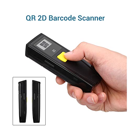 Lecteur de code à barre portable Bluetooth pour téléphones mobiles et PC