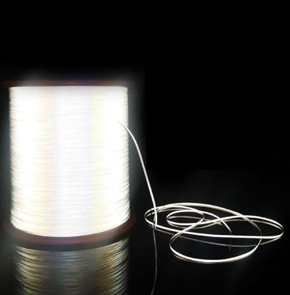 Polyster Grey high vis Reflective Kniting Thread 2mmwith800m Reflective Yarn Made of Reflection Material