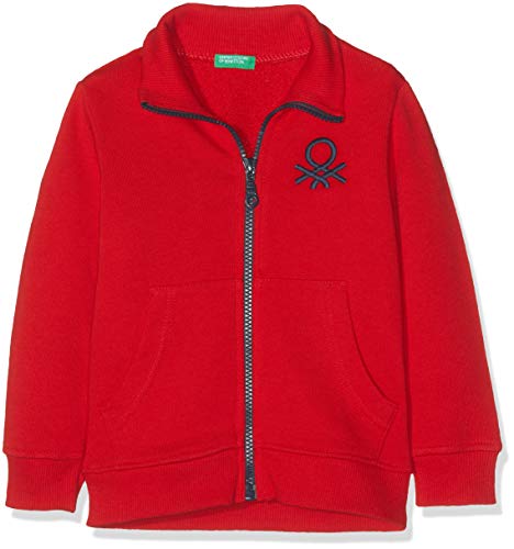 United Colors of Benetton 3J68C5196 Cardigan, Rosso (Rosso 015), 158 (Taglia Produttore:El) Bambino