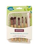 Authentic Organic Natural EcoTools BAMBOO Starter Makeup Brush Set Eco Tools Make up (6 Piece Eye Set)