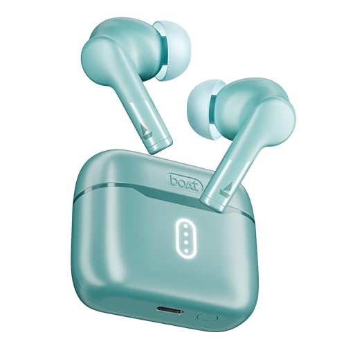 Boat Airdopes 148 Gen 2, 48H Battery, 4Mics ENx Tech, Beast Mode, ASAP Charge, Bluetooth Earbuds, TWS Ear Buds Wireless Earphones with mic (Teal)
