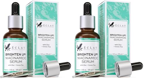 Image of Eclat Skincare Clarifying Niacinamide Serum-12% Niacinamide with Zinc PCA & Hyaluronic Acid-Hydrating & Soothing Formula-Face Serum for Minimizing Pores and Improving Skin Texture 1 Fl Oz (Pack of 2)