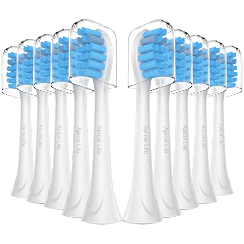 Replacement Brush Head Compatible with Philips Sonicare Replacement Heads Apical Life Toothbrush Heads Compatible with Philips Sonicare Snap-on Toothbrushes Heads 10 Pack