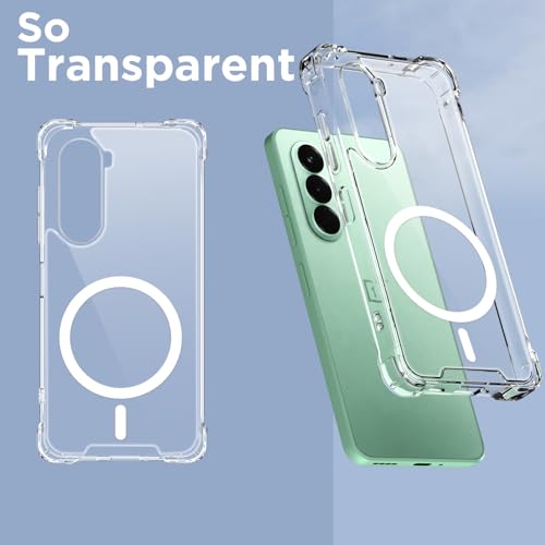 Image of Pikkme Back Cover for OnePlus Nord CE 6 Lite 5G Mag-Safe Shockproof PC + TPU | Protective Case Magnetic Support | Bumper Case (Transparent Mag-Safe)