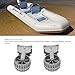 Jiawu Inflatable Boat Launching Wheels, Marine Flip Up Dinghy Wheels Nylon Ribs Towing Wheels Dinghy Wheeler for Boat Trailer Trolly Weighing Under 250 Pounds