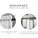 Dreaming Casa Solid Sheer Curtains White Rod Pocket Voile Draperies 84 Inches Long for Living Room 52