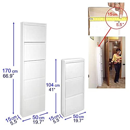 Scarpiera SalvaSpazio Slim: Set di DUE Scarpiere