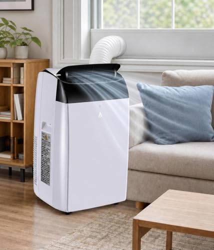 Image of PioneerWorks 14000 BTU Portable Air Conditioner, 3-in-1 AC Unit with Dehumidifier & Fan, Cools Up to 750 Sq.Ft, Remote Control, 24H Timer & Low Noise Design, Black