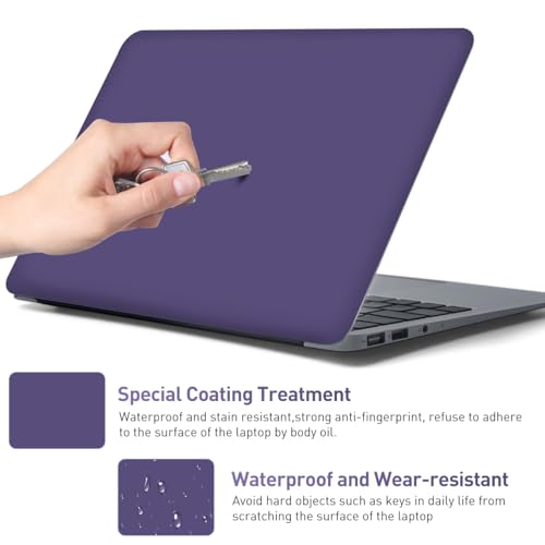 Autocollant ordinateur portable imperméable et réutilisable violet impérial - 6