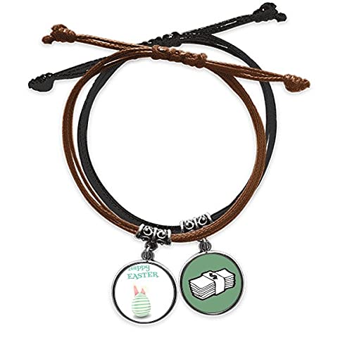 Pulsera de Pascua religiosa hecha a mano en cuero, el regalo ideal para fieles