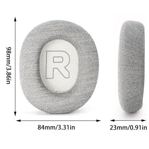 Mesh Replacement Ear Pads para SteelSeries Arctis Nova Pro Wired - Gris | Para auriculares Nova1/1X/1P /3/4/4X/4P/5/5X/5P/7/7X/7P, reemplazo de cojines de oído con espuma de reducción de ruido de alta densidad miniatura 5