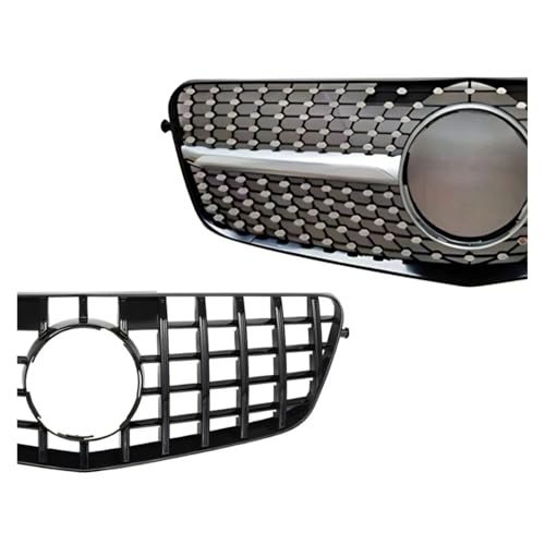 Calandre avant Mercedes W212 grille pare-chocs E200 E260 E300 E350 argent - 4