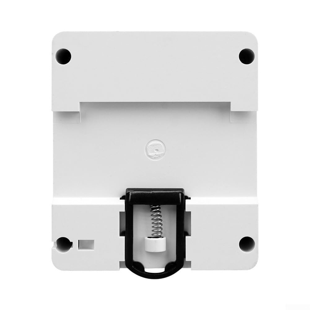 Medidor de energía WiFi trifásico con seguridad fotovoltaica, sobre/bajo voltaje y pérdida de fase, blanco 8.95x7.5cm