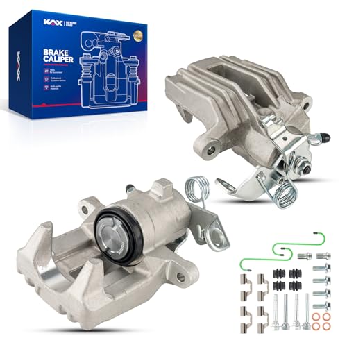 Image of KAX Disc Brake Caliper Assembly Fit for Volkswagen Beetle 1998-2000, Jetta 2000, Cabrio 1999-2002, Golf 1999, Audi TT 2000, Rear Left and Right 2PC
