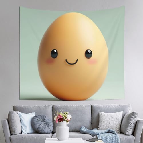 Tapiz grande de huevo EdWal (152x130 cm) para renovar el estilo de tu dormitorio