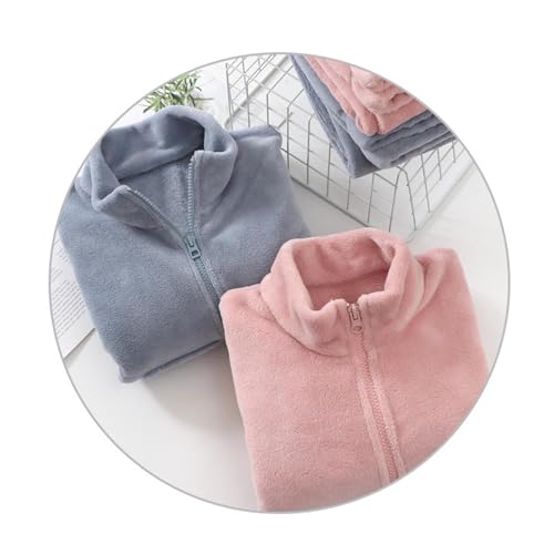Kids Girls 2-Piece Outfits Zip Up Fleece Soft Tops Pants Set Soft Long Sleeve Sweater Sweatpants Fall Winter Clothes3