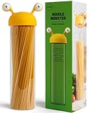 OTOTO Noodle Monster Spaghetti Container Storage for Pantry - BPA-free Glass, Airtight, Food Grade & Dishwasher Safe - Pasta Holder - 5x3.5x12.75 in