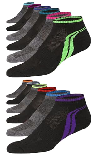 JAMES FIALLO Mens 12 Pairs Performance Cushioned Low Cut Athletic Sport Socks - Picture 1 of 10